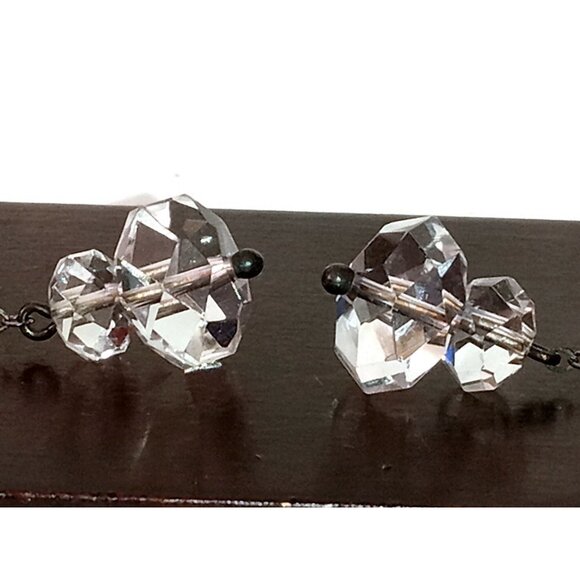 Beautiful 102-'s Crystal and Sterling Earrings - Picture 10 of 10